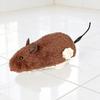 Wind-Up Mouse Cat Toy Plush Mouse with Rotating Tail Automatic Moving Mouse Interactive Cat Toy for Pounce Chasing Hunting Instinct Simulation
