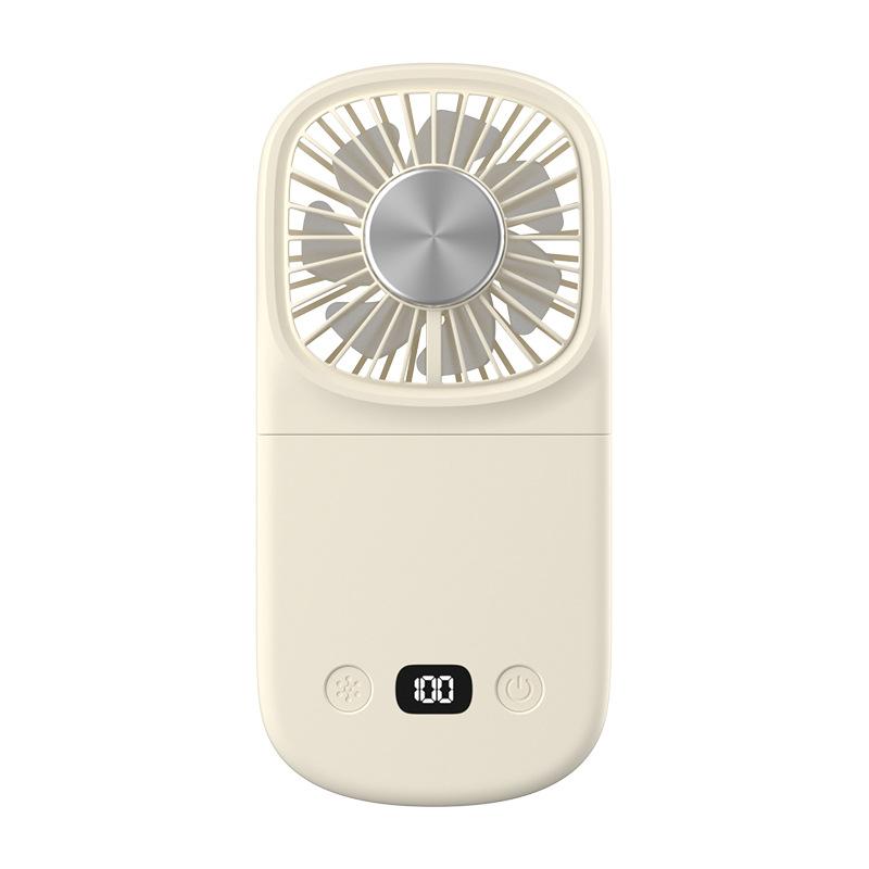 

Portable Fan Mini Handheld Fan Recharge Hand Held Small 3 in1 Pocket Fan with Power Bank Flashlight Feature for Room Home белый