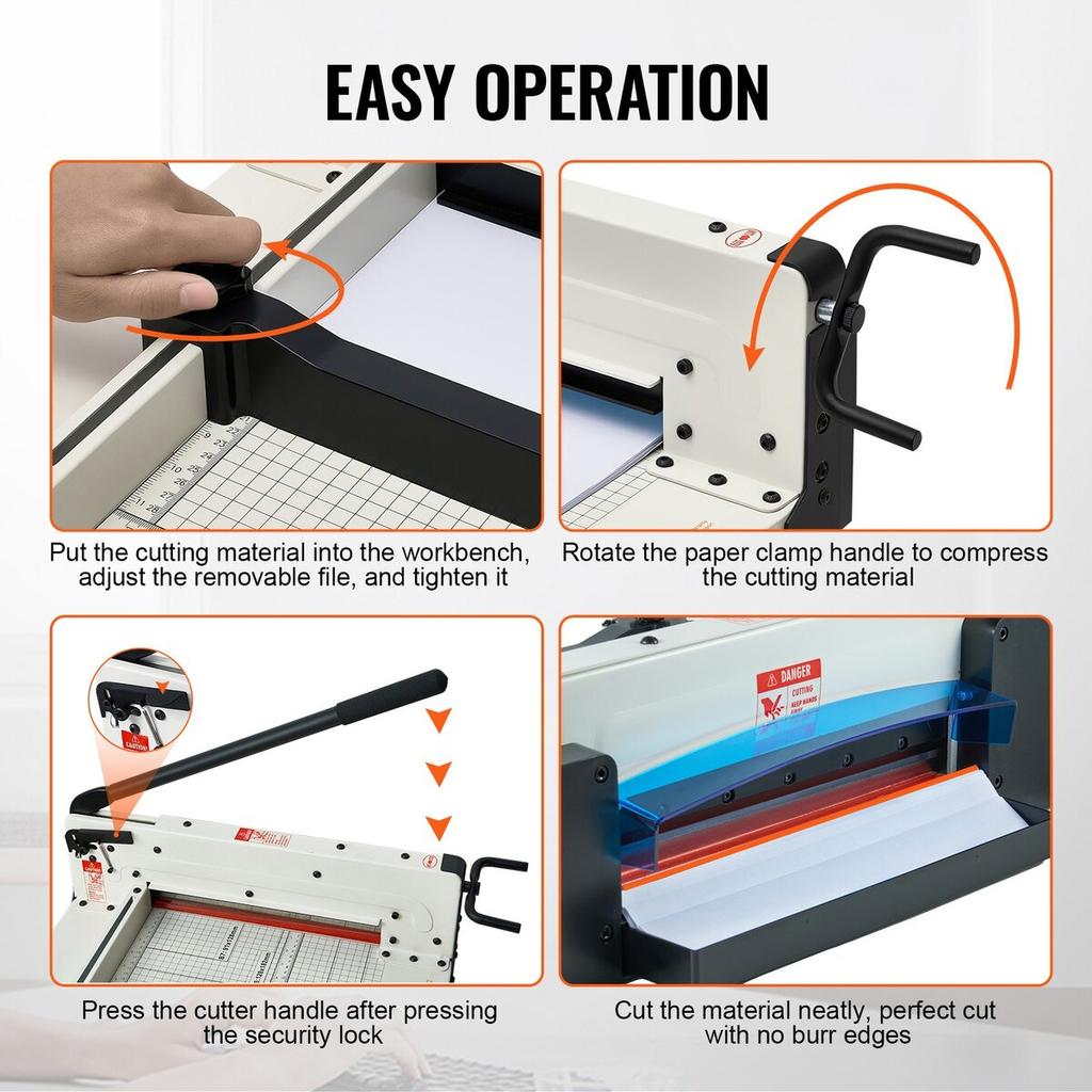 Papier Schneider 12" A4 Guillotine Papier Trimmer 400 Blatt Kapazität Metallbasis