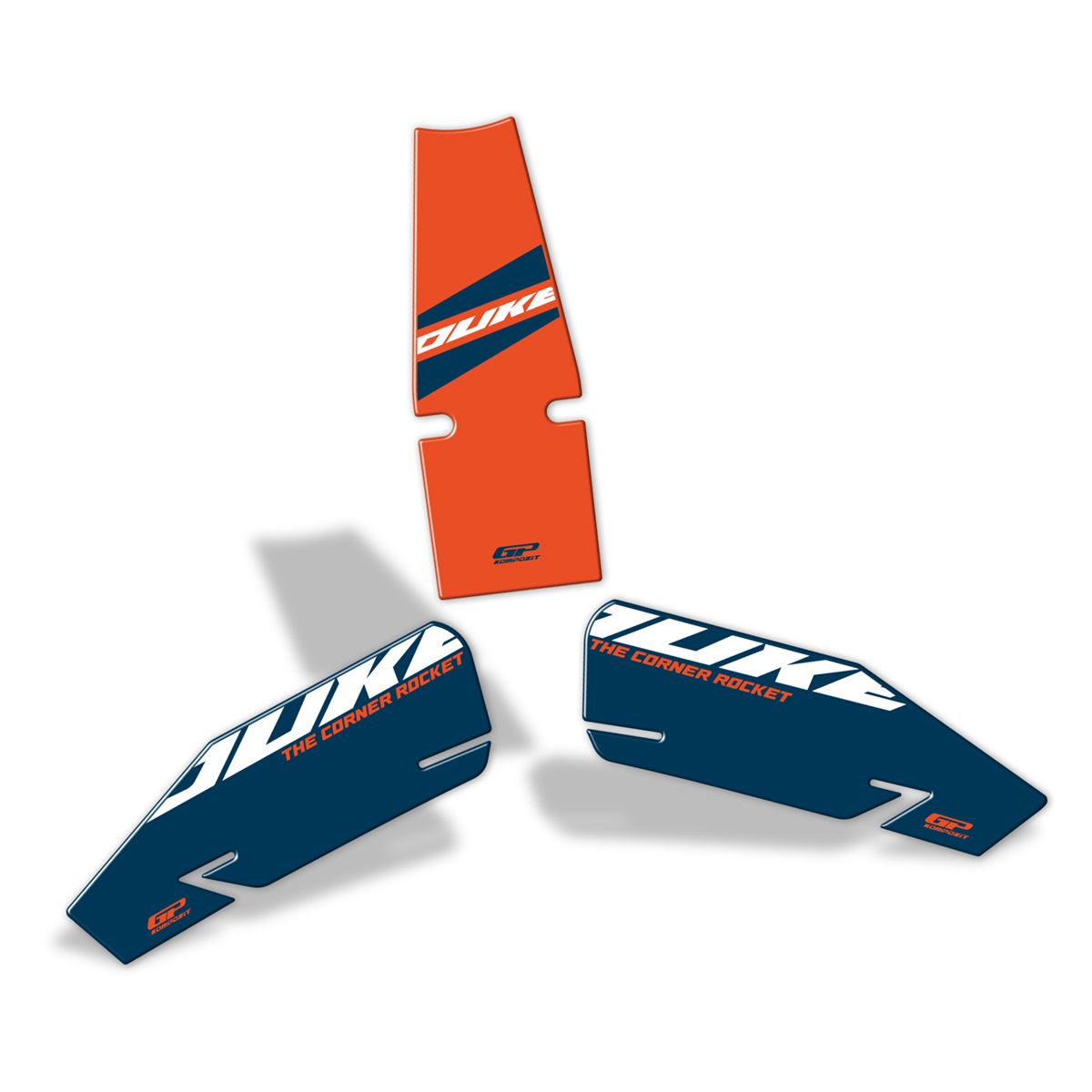 

GP Composite KTM Duke 390 2024 Compatible Tank Pad Set Blue