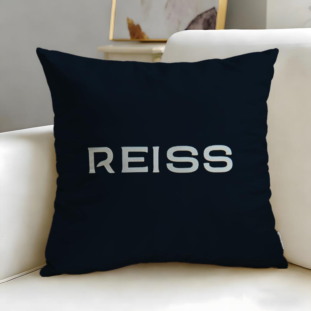 Klassische Modemarke Reiss Kissenbezug Weich Leicht zu waschen Kissenhülle Vielseitig für Sofa Bett Reise und Büro