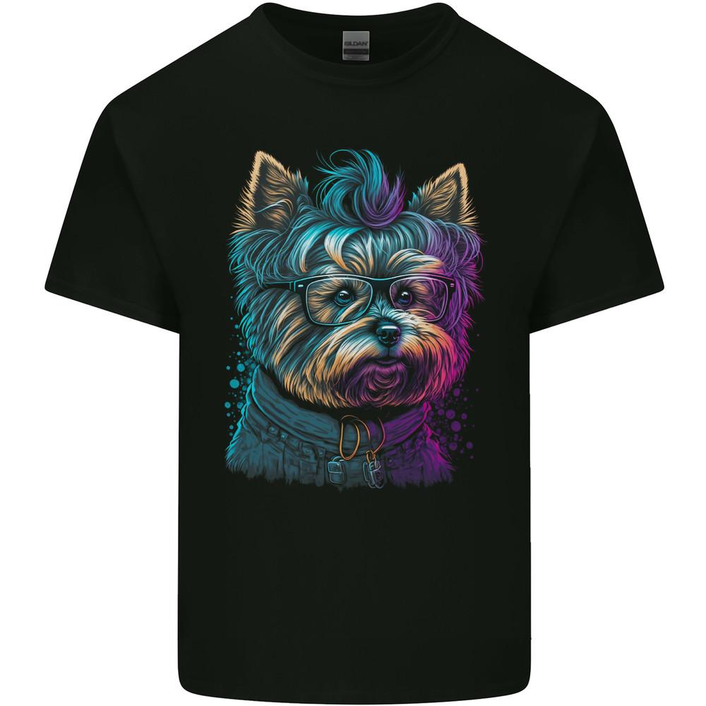 

A Cool Yorkie Yorkshire Terrier Female Dog Mens Light Cotton T-Shirt M