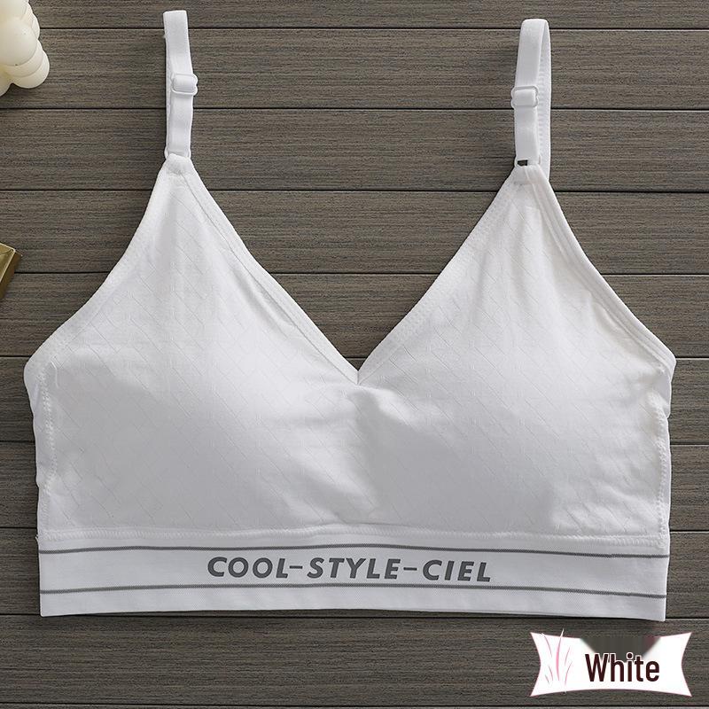 Korean Style Seamless Wireless Sports Bra - Sexy Push-up Bandeau for Women L (110-140 lbs)