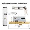 Stainless Steel Household Indoor Door Lock Universal Type Wooden Door Lock Tamper Free Adjustable Door Handle Bedroom Door Lock