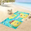 SpongeBob SquarePants3 Print Beach Towel, Large Soft Quick Dry Towel for Beach Camping Swimming