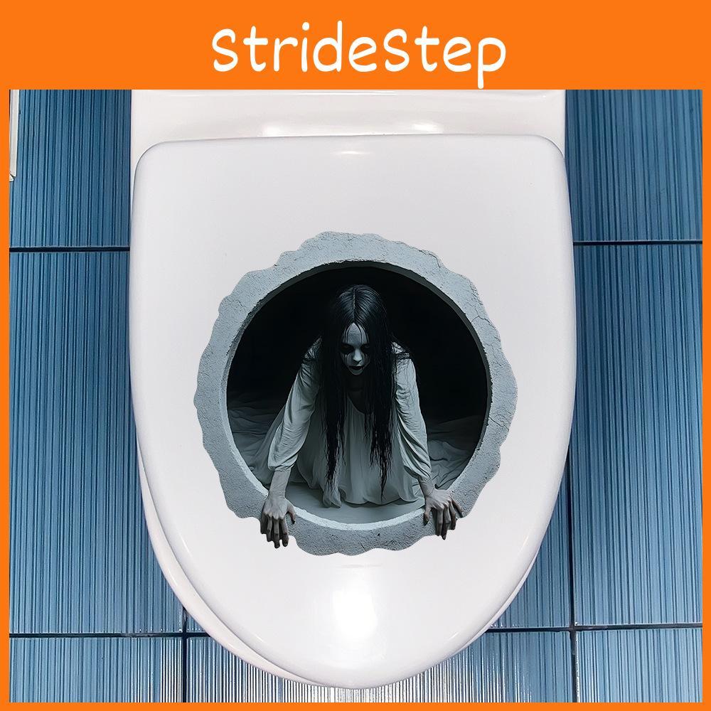 Decor Wall Halloween Pvc Haunted Girl Wall Sticker For Home And Entryway Spaces