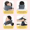 U-förmiges Nackenkissen Atmungsaktives Memory-Schaum-Schlafkissen Ergonomisches Kopfstützkissen für Hotel Auto Büro Flugzeug Reisen
