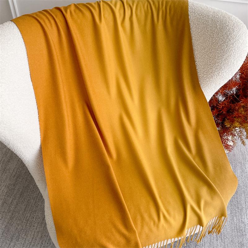 New 40 Color Winter Scarf for Women Long Warm Cashmere Scarves Hijab Solid Lady Shawl Wrap Pashmina Bandana Stoles 70X190Cm