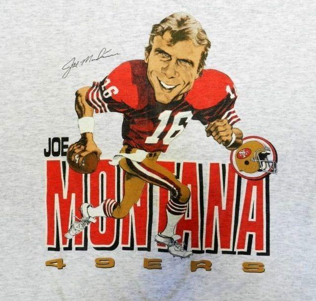 Joe Montana Football Player Star Cotton Sport Gray All Size Unisex Shirt CM741 M