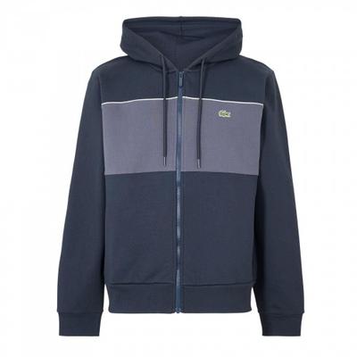 Mens Colour Block Full Zip Hoodie