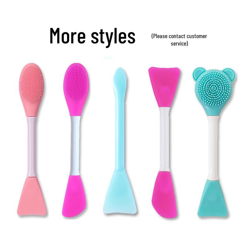 Bear-Shaped Double-Headed Cleansing and Makeup Brush Tool