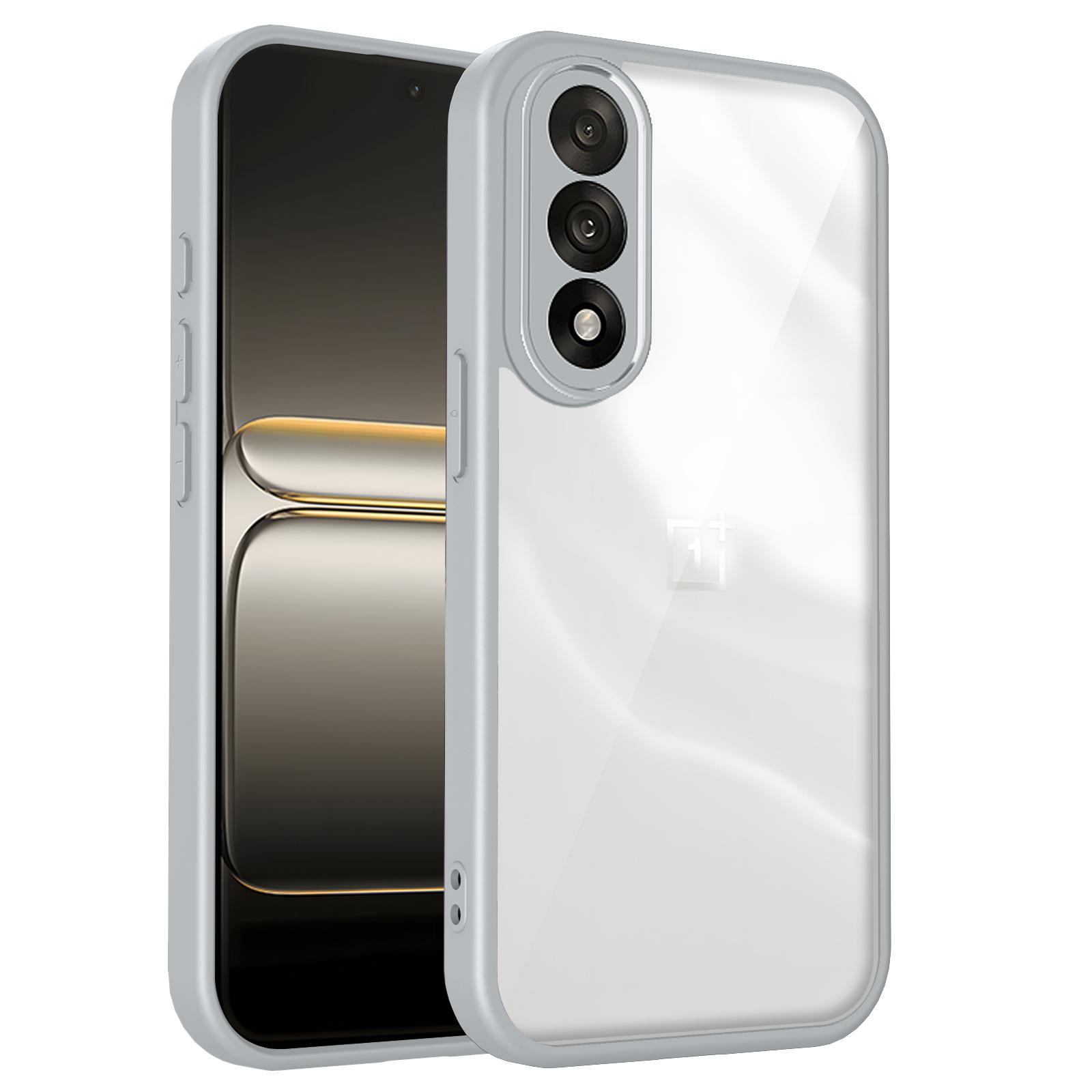 

OnePlus Nord 5 CPH2709 Case Shockproof Silicone TPU Bumper with Clear Back Hard Cover Phone Case for OnePlus Nord 5 Nord5 2025 Pc + tpu&OnePlus Nord 5 серый