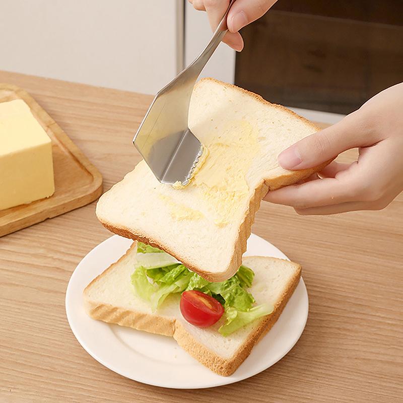 Stainless Steel Butter Cutter Cheese Jam Spreader Wipe Cream Cutter Utensil Multifunction Butter Bread Knife Kitchen Gadget Tool