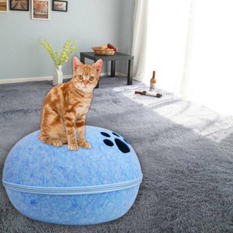 Felt cat nest universal semi-enclosed semi-enclosed detachable and washable breathable eggshell nest for all seasons