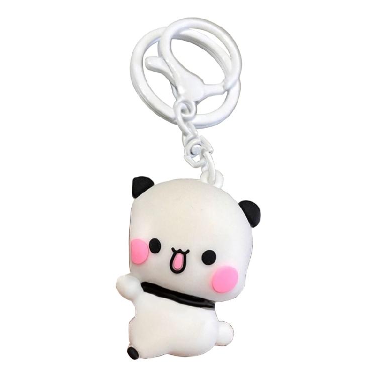 

1pc/2pcs Charming Cartoon Panda Magnetic Hug Keychain Pendant Backpack Ornament Resin Decoration Gift Toy for All Ages