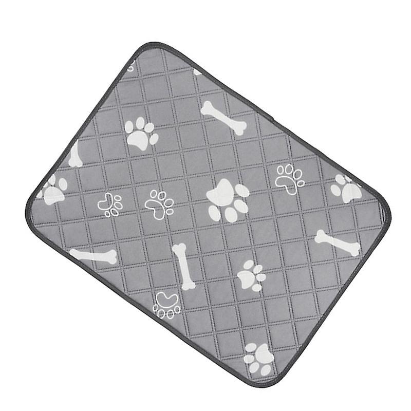 Dog Washable Pee Pads Bone Pattern Reusable Water Absorption Prevent Slipping Waterproof Breathable Pet Training Pads 100 X 90 cm/39.4 X 35.4in 
