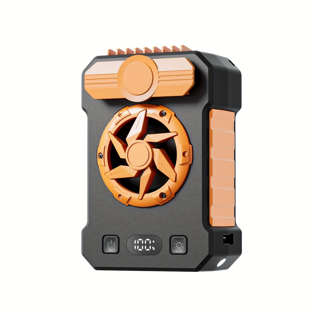 Portable Waist Clip Fan, 10000mAh Personal Rechargeable Neck Fan, Strong Airflow, 5 Speed, Hand Free Battery Operated Belt & Necklace Fan