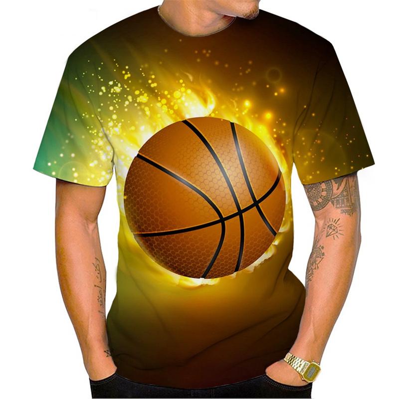 Utomhusbasketsport T-shirt Mode snabbtorkande material Herr heta globala nyhet T-shirt avslappnad O-krage kortärmad skjorta Sportkläder