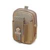 Men's Waist Bag Military Fan Tactical Waist Bag Multifunctional Sports Outdoor Leisure Running Wear Belt Waterproof Mobile Phone Pouch, Brown Betterli