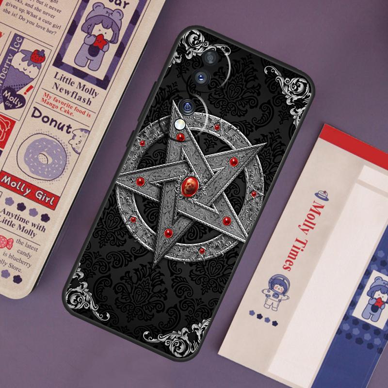 Gothic Satanic Pentagram Case For Honor 90 50 70 Lite X9c X8a X8b X9b X9a X8 X9 Honor 200 Pro Magic 5 6 7 Lite Cover