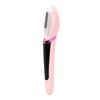 Facial Exfoliation Hair Removing Tool Rechargeable Face Exfoliating Hair Removal Tool with LED Light Pink