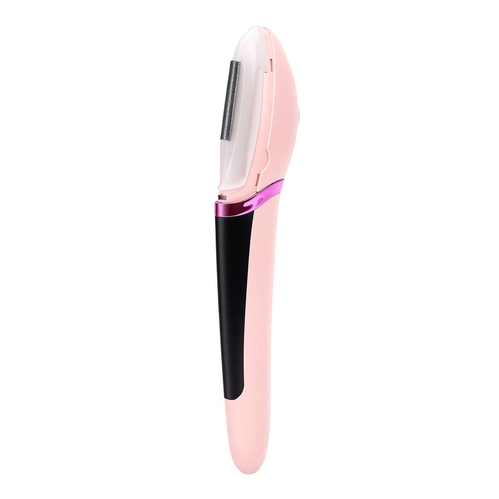 Facial Exfoliation Hair Removing Tool Rechargeable Face Exfoliating Hair Removal Tool with LED Light Pink