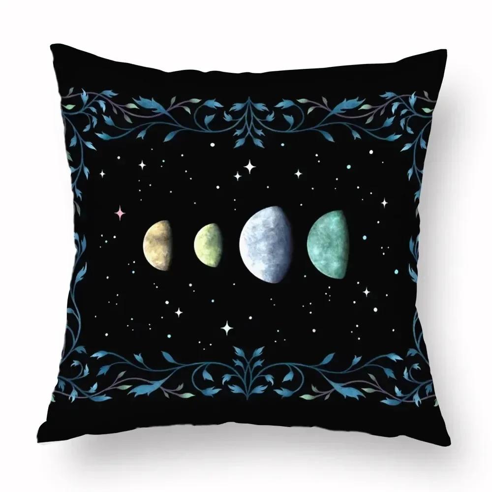 Home Decor Moon Phases Magical Creatures Pillow Covers Pattern Cushion Cover Suitable For Sofa Bedroom Car Pillow Cover
