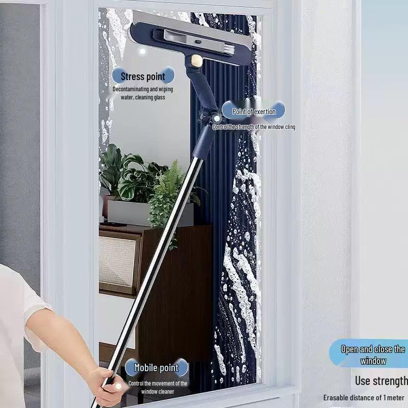 Multifunctional Soft Rubber Squeegee for Glass and Floor Cleaning