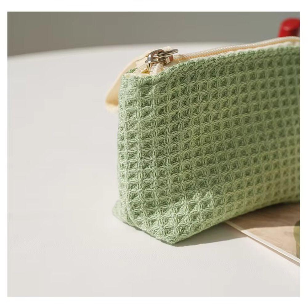 Zipper Small Coin Purse Polyester Lipstick Headphones Key Storage Bag New Mini Makeup Bag