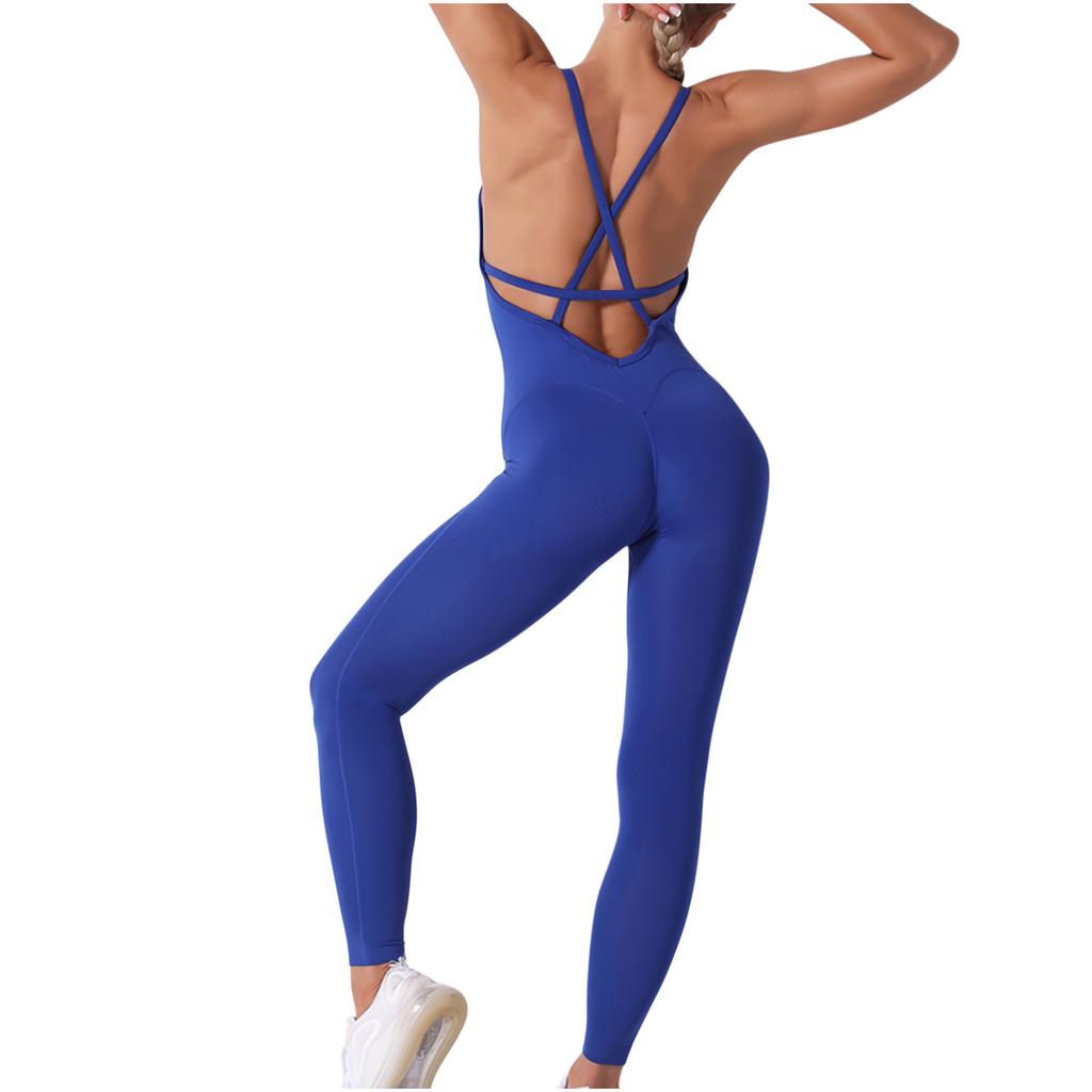 Women's Stitching Solid Color Seamless Yoga Pants Slim Hip-up Yoga Pants