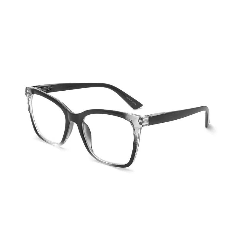 Classic Large Frame High-definition Reading Glasses, Fashionable Anti Blue Light Ultra Light Presbyopia Glasses+100 To+300 Gafas