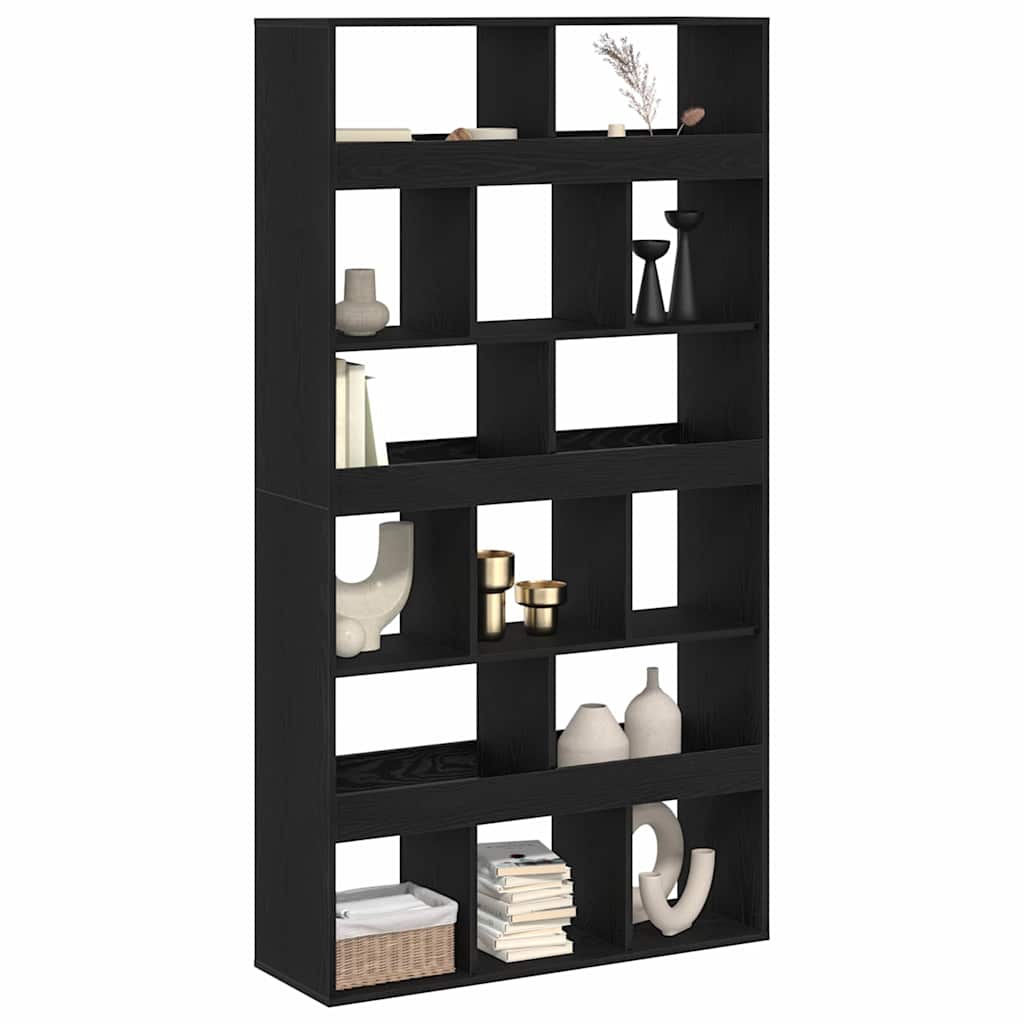 Bookshelf 2 Pcs Black Oak Effect 100 X 33 X 187.5 Cm