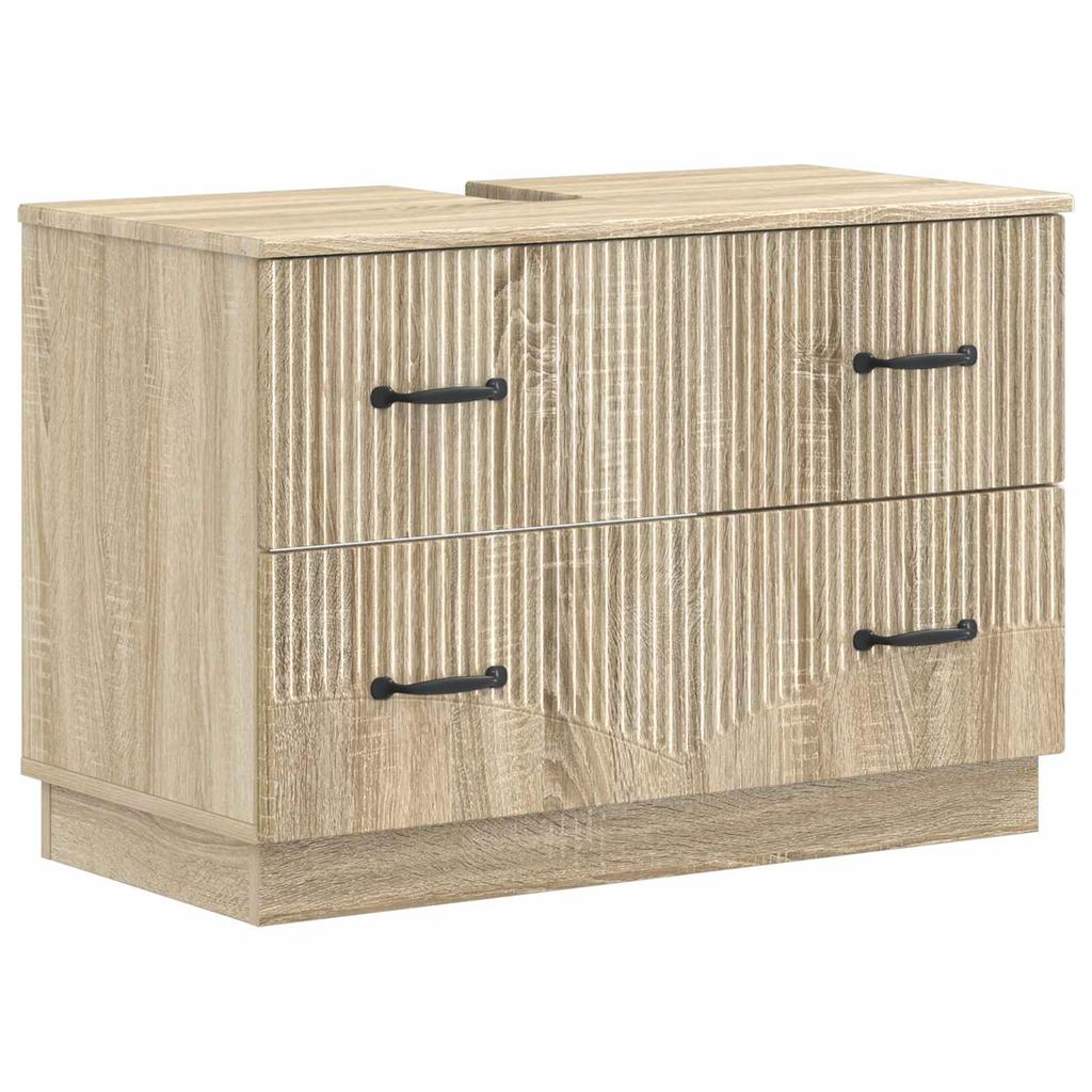 2 Piece Bathroom Cabinet Set HOORN Sonoma Oak