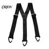 Adjustable Elastic Suspenders Hidden for Men, Y-Back Under Clothing Braces, 1.6 Inch Wide Comfortable Shoulder Straps Elastic, 3 Hook Clips,