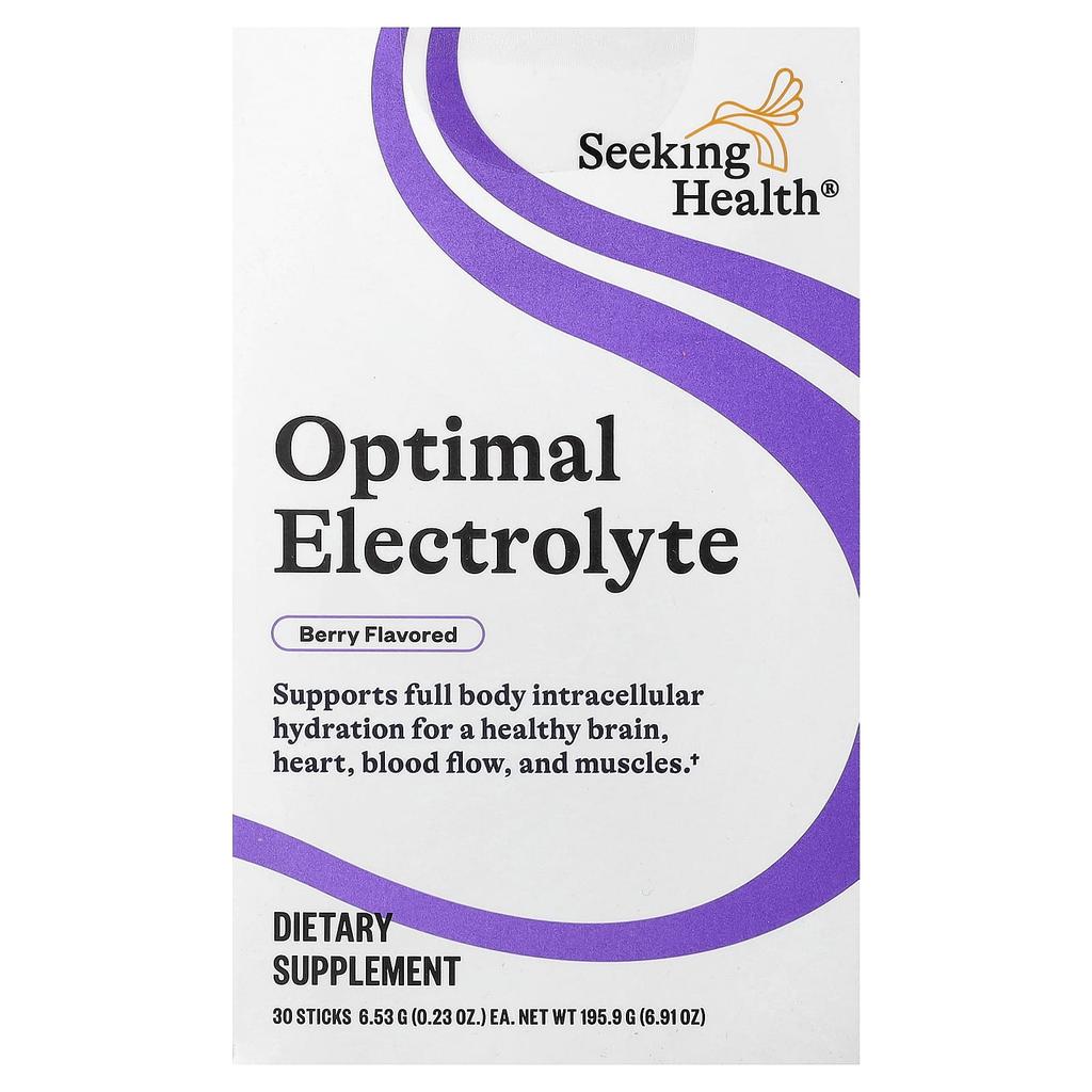 Seeking Health, Optimal Electrolyte, Berry, 30 Sticks, 6.53g (0.23oz) Each