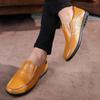 High Quality Leather Men's Moccasins Fashion Brand Men's Flat Shoes 38-47
