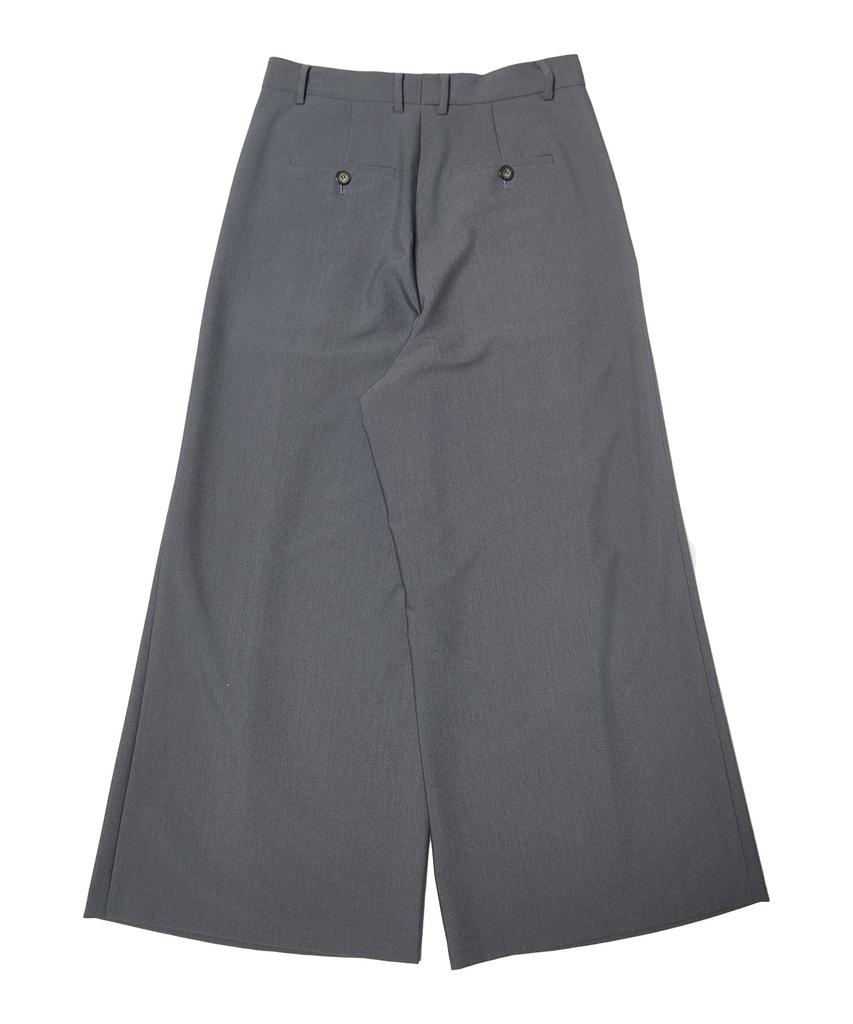 TEN PAST SEVEN Wide Tuck Slacks - Gray