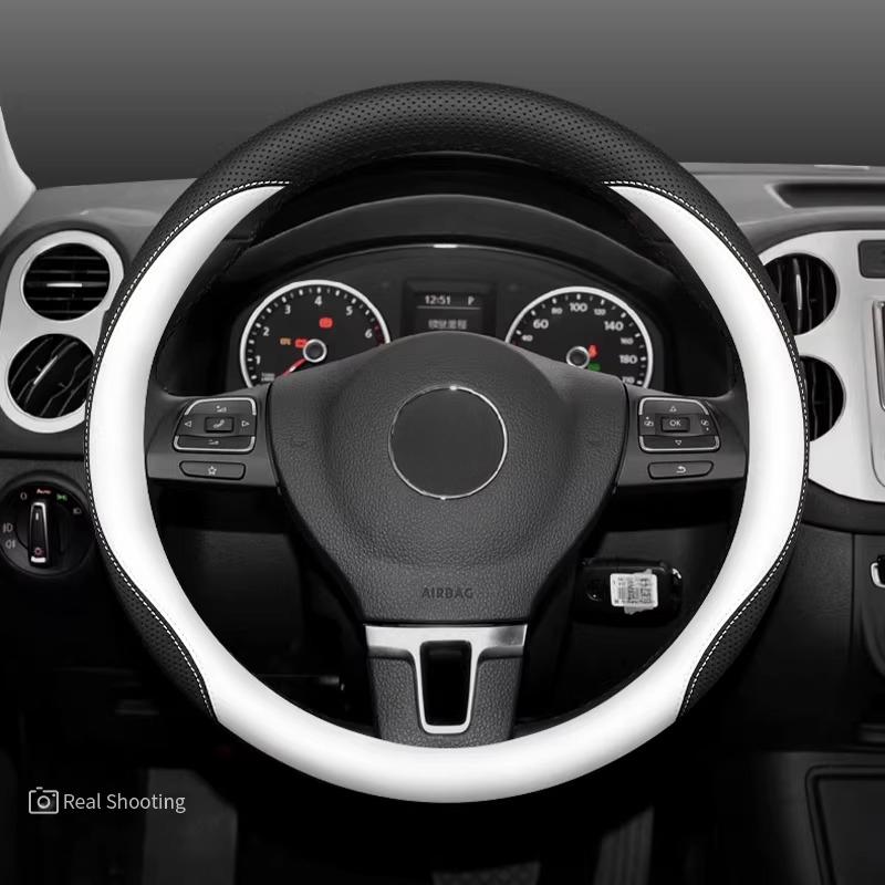Pro VW Volkswagen Tera Teramont Potah Volantu Kůže Ultratenký Protiskluzový Prodyšný Potah Madla Auta Interiérové Doplňky