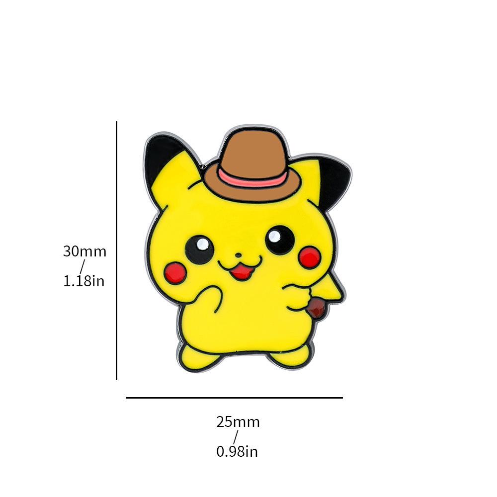 Süße Pokemon Metallabzeichen: Gengar & Enton Brosche