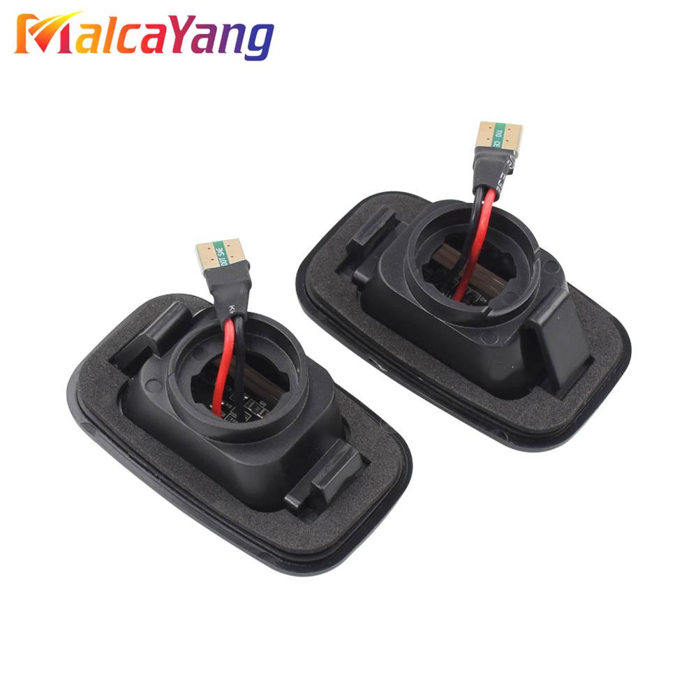 2 Pieces for Toyota Land Cruiser Landcruiser 70 80 100 Series Dynamic LED Side Marker Fender Lights Flowing Turn Signal Light Dome Lights 6