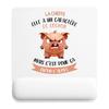 Mousepad - PLANETEE - The Chef (pig Character) - 22x18 Cm - Polyester/Rubber - Non-slip Surface