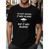 European sizes BUT IT WAS ALIENS Crinkle Plus Size Men's T-Shirt, PLUS SIZE