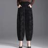Pants for Women Elastic High Waist Long Trousers Plus Size Thickened Spring and Autumn Loose Stretchy Versatile Casual Wide Leg Pants