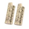 2PCS Torch Lighter Case Vintage Zinc Alloy Eye Catching Long Lifespan Portable Lighter Case Holder