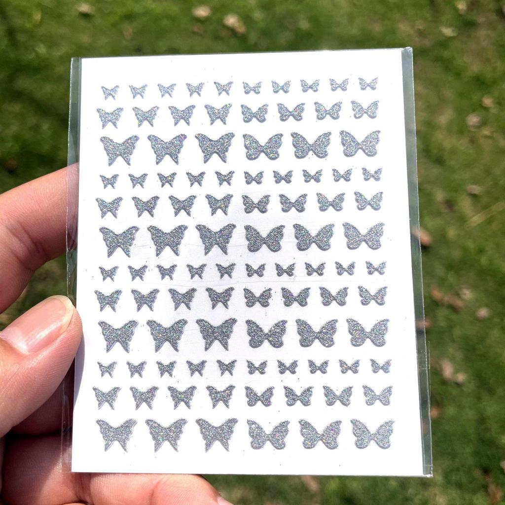 Butterfly nail art Stickers face Tattoo hand account facial masquerade Performance children Diy decoration stickers