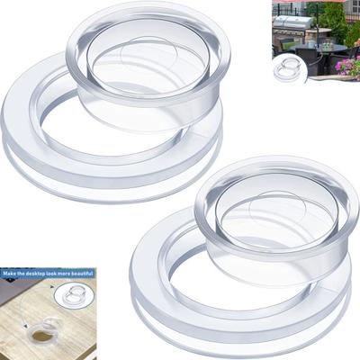 1 Set Tappo Anello Foro Ombrellone Gomma Fissa Più Spessa Resistente all'Usura Patio