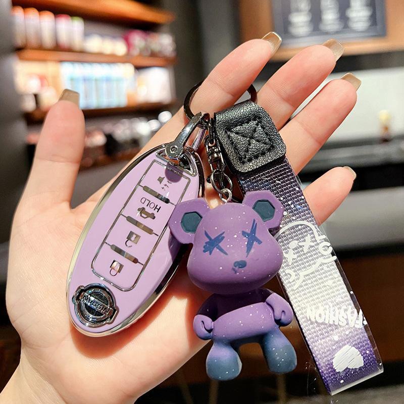 Applicable To 21 Nissan Teana Key Sets, New Xuanyi Qijun Buckle, Tiida Jin Qashqai Bag, Nissan Car, Blue Bird Shell Woman