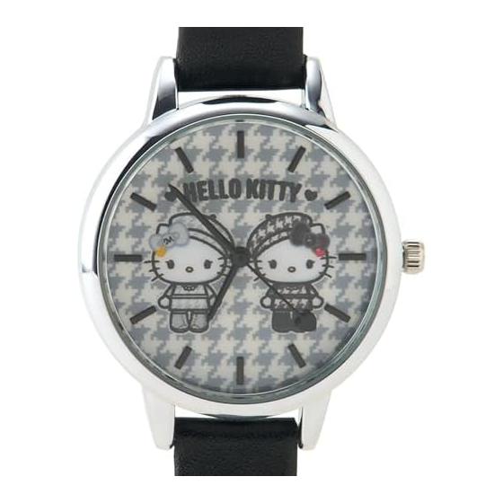 Sanrio Watch (Monochrome Girly Twin Coordination) Hello Kitty Watch 282847