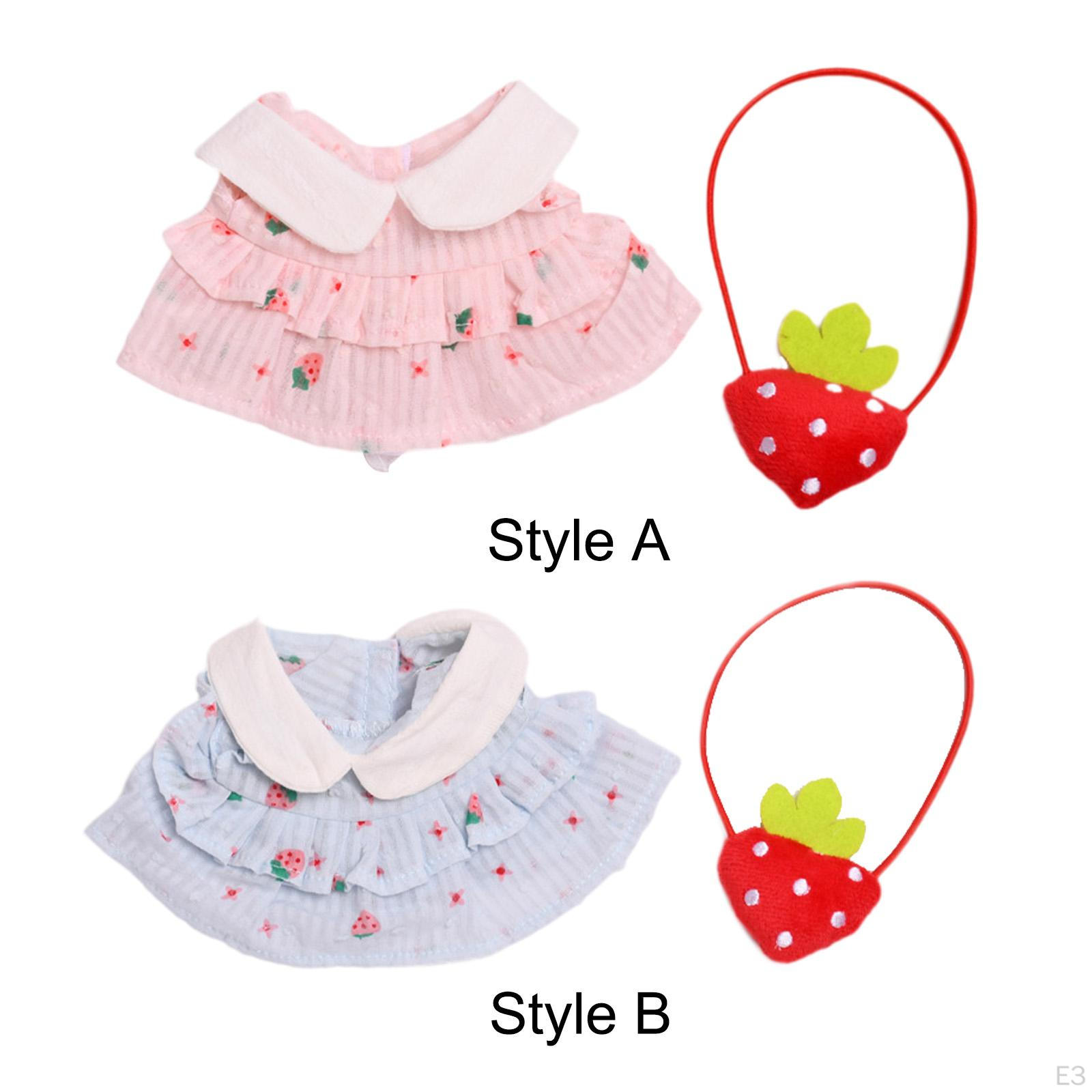 2 предмета кукольное платье и сумка одежда ручной работы миниатюрная одежда наряды для 8 — фото 4