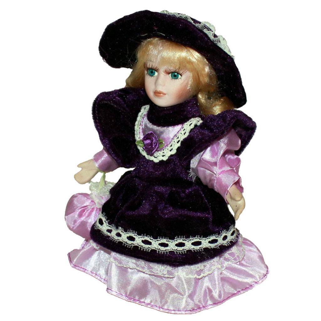 8'' Doll Porcelain Dolls for Home Decoration